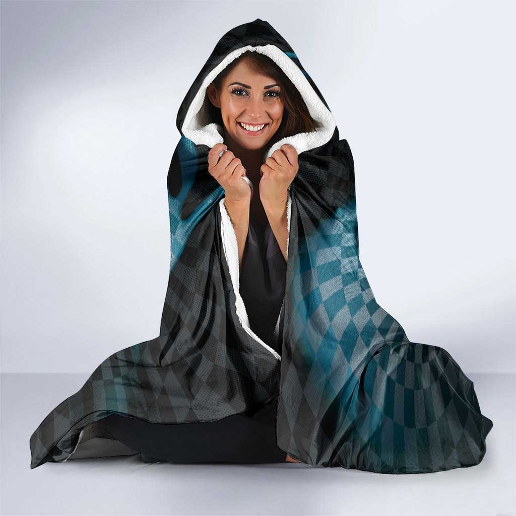 3D Illusion Death Halloween Hooded Blanket Y2k Horror Retro Style - Wonder Print Shop