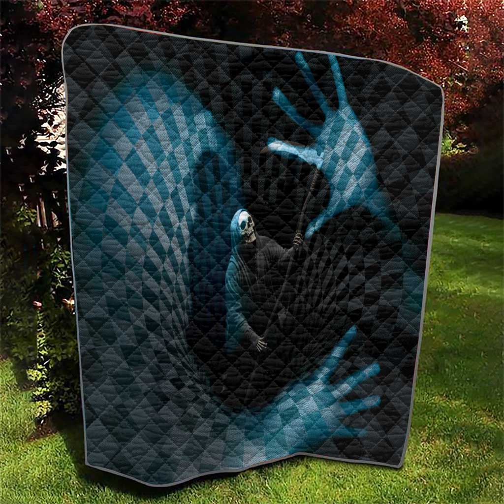 3D Illusion Death Halloween Quilt Y2k Horror Retro Style - Wonder Print Shop