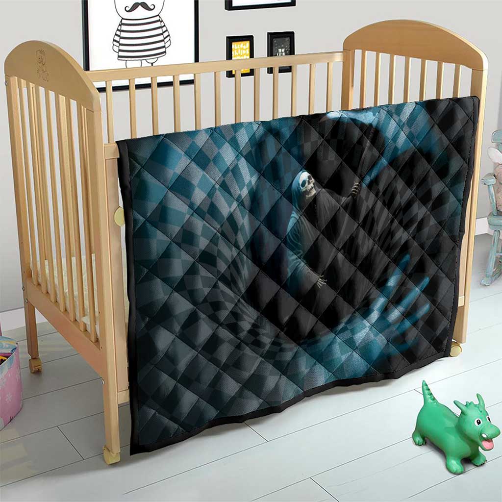 3D Illusion Death Halloween Quilt Y2k Horror Retro Style - Wonder Print Shop