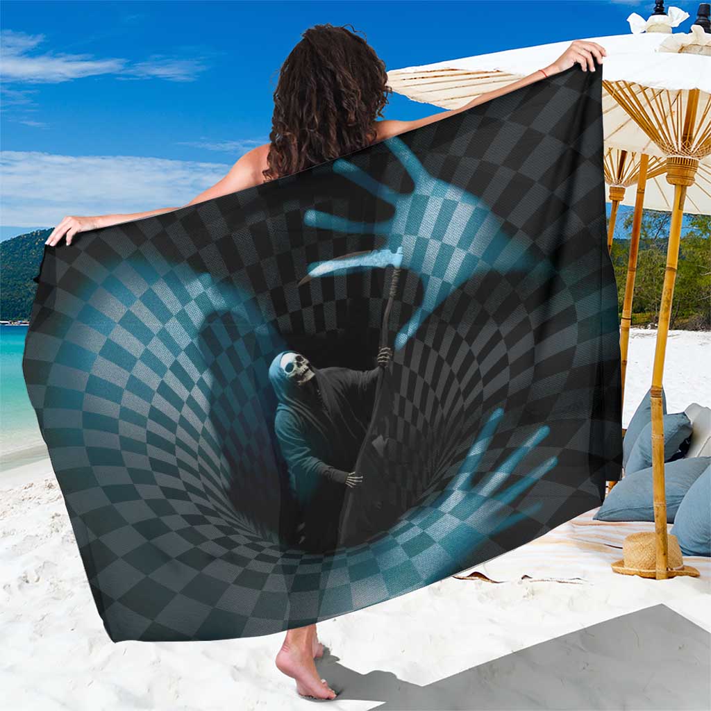 3D Illusion Death Halloween Sarong Y2k Horror Retro Style - Wonder Print Shop