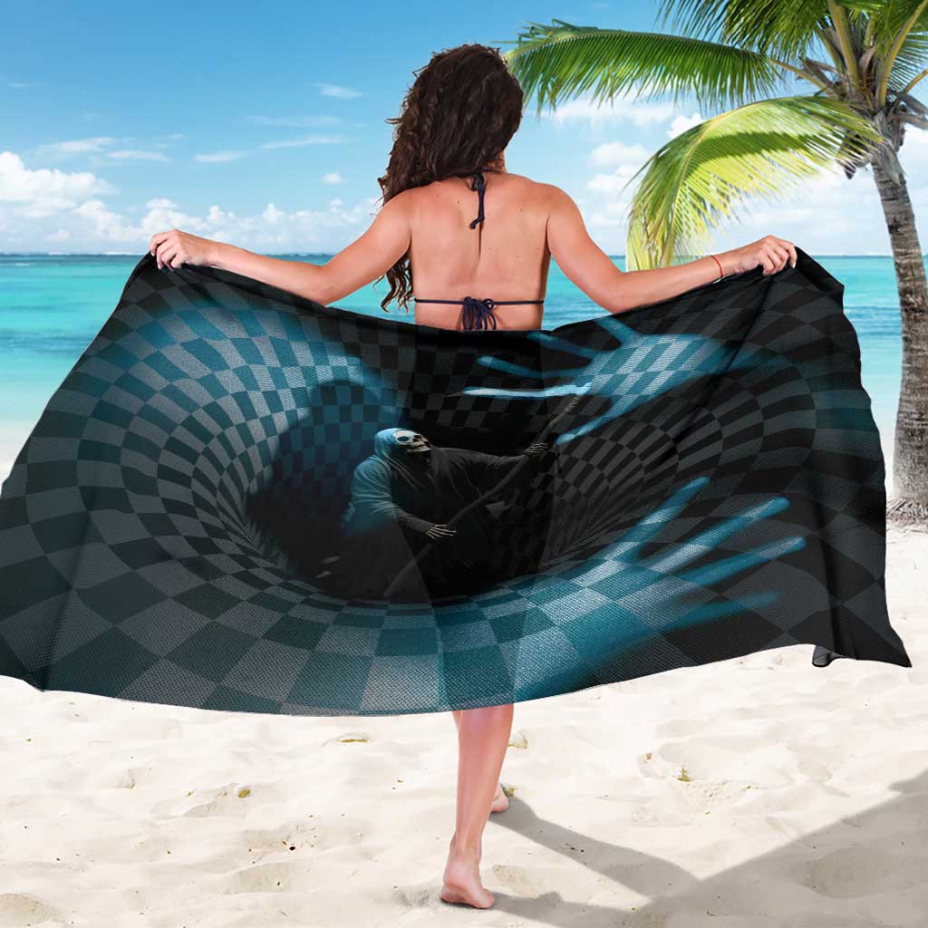 3D Illusion Death Halloween Sarong Y2k Horror Retro Style - Wonder Print Shop