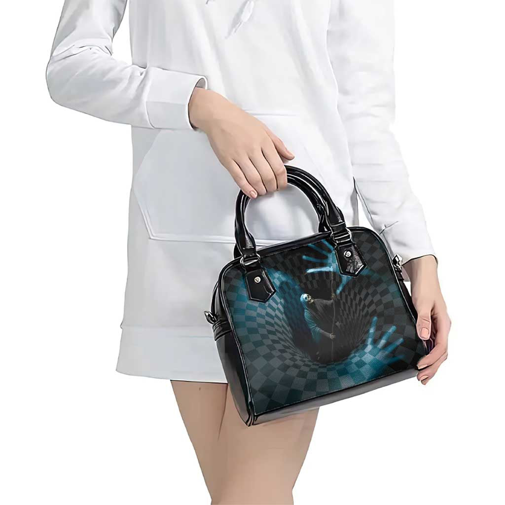 3D Illusion Death Halloween Shoulder Handbag Y2k Horror Retro Style - Wonder Print Shop