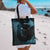 3D Illusion Death Halloween Tote Bag Y2k Horror Retro Style - Wonder Print Shop