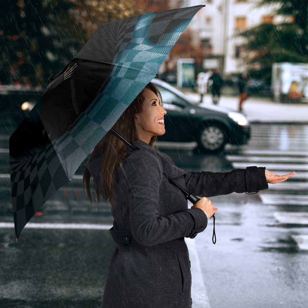 3D Illusion Death Halloween Umbrella Y2k Horror Retro Style - Wonder Print Shop