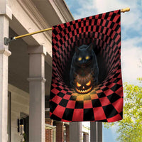 3D Illusion Cat Halloween Garden Flag Horror Cartoon Style - Wonder Print Shop