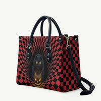 3D Illusion Cat Halloween Leather Bag Horror Cartoon Style DT05