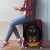 3D Illusion Cat Halloween Luggage Cover Horror Cartoon Style - Wonder Print Shop