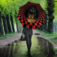 3D Illusion Cat Halloween Umbrella Horror Cartoon Style - Wonder Print Shop