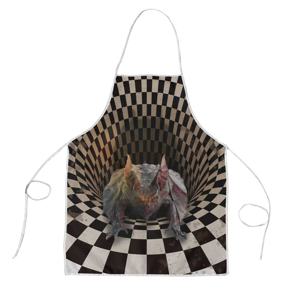 3D Illusion Bat Halloween Apron Horror Style - Wonder Print Shop