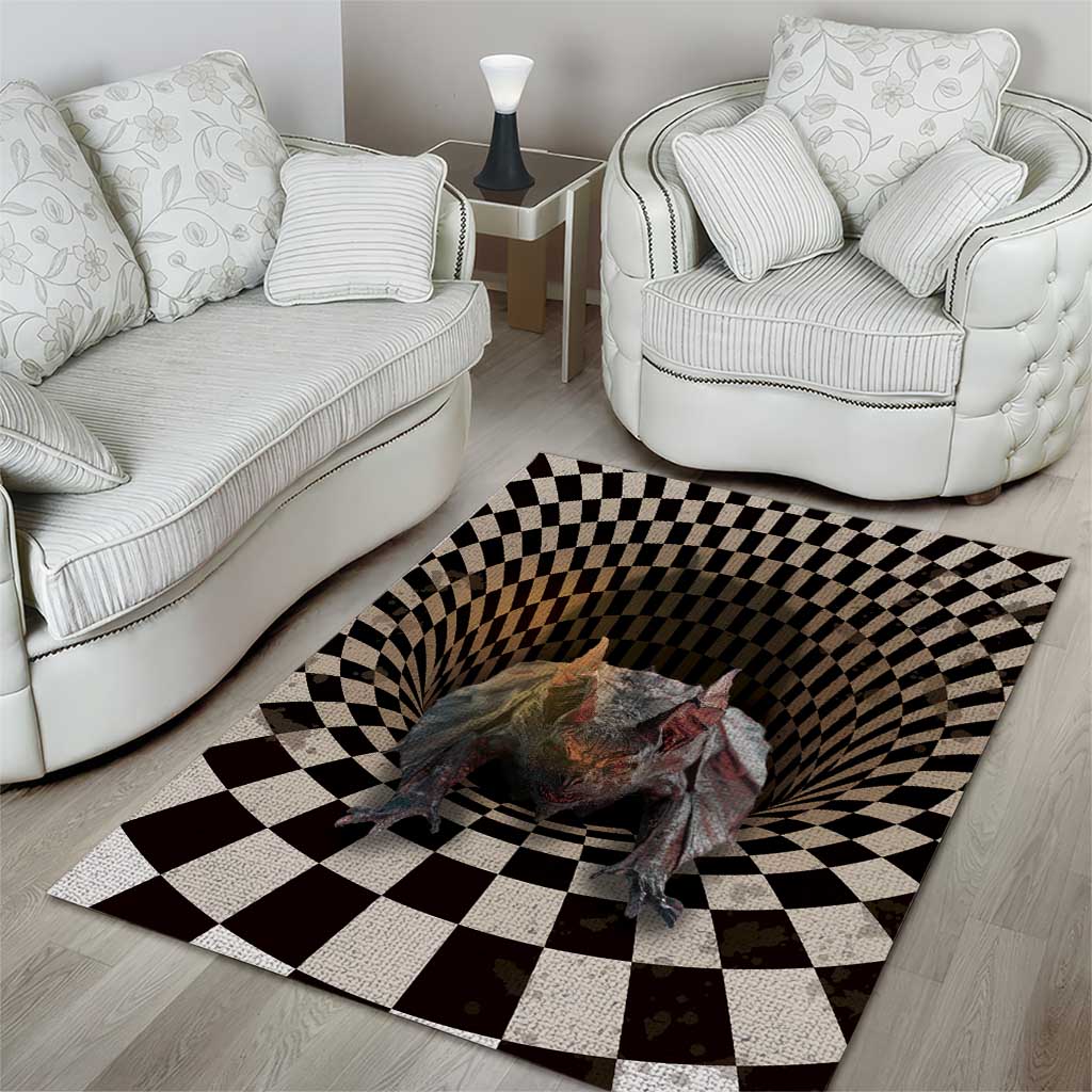 3D Illusion Bat Halloween Area Rug Horror Style - Wonder Print Shop