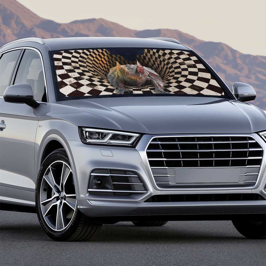 3D Illusion Bat Halloween Auto Sun Shade Horror Style - Wonder Print Shop