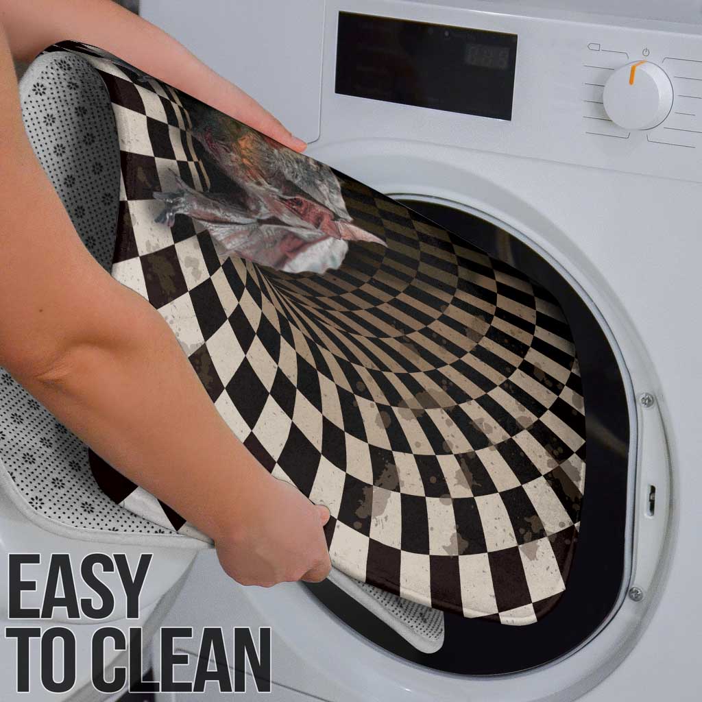 3D Illusion Bat Halloween Bathroom Set Horror Style - Wonder Print Shop