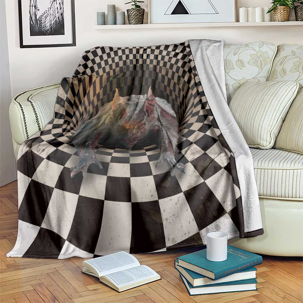 3D Illusion Bat Halloween Blanket Horror Style - Wonder Print Shop