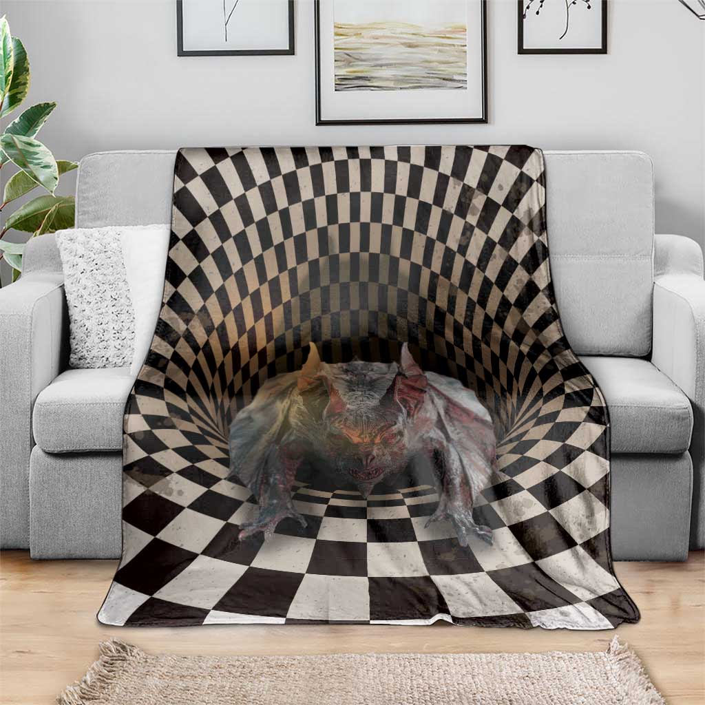 3D Illusion Bat Halloween Blanket Horror Style - Wonder Print Shop