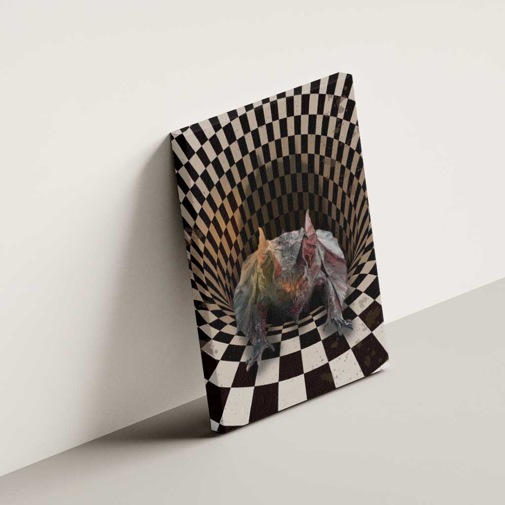 3D Illusion Bat Halloween Canvas Wall Art Horror Style - Wonder Print Shop