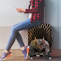3D Illusion Bat Halloween Luggage Cover Horror Style - Wonder Print Shop