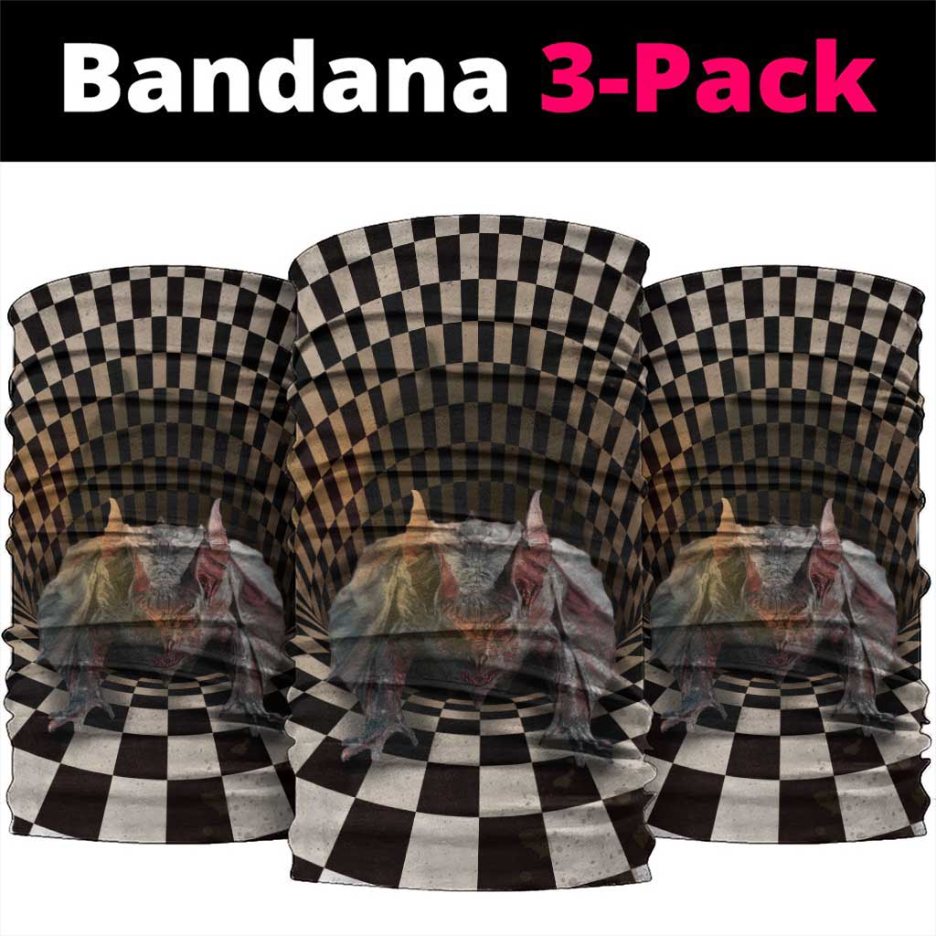 3D Illusion Bat Halloween Neck Gaiter Horror Style - Wonder Print Shop