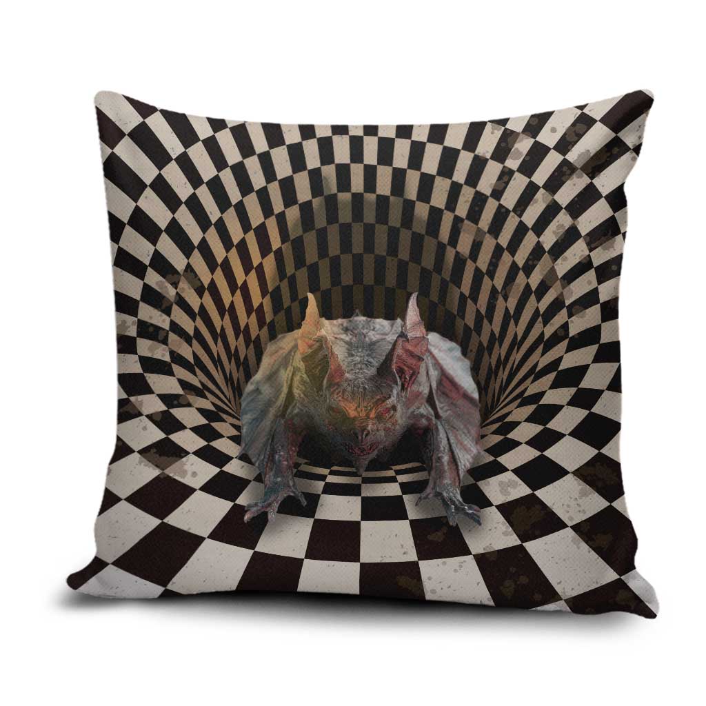 3D Illusion Bat Halloween Pillow Cover Horror Style - Wonder Print Shop