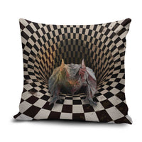 3D Illusion Bat Halloween Pillow Cover Horror Style - Wonder Print Shop