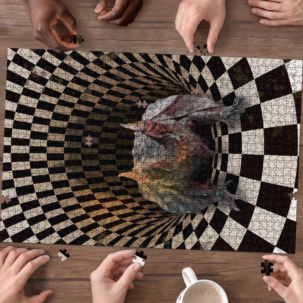 3D Illusion Bat Halloween Puzzle Horror Style - Wonder Print Shop