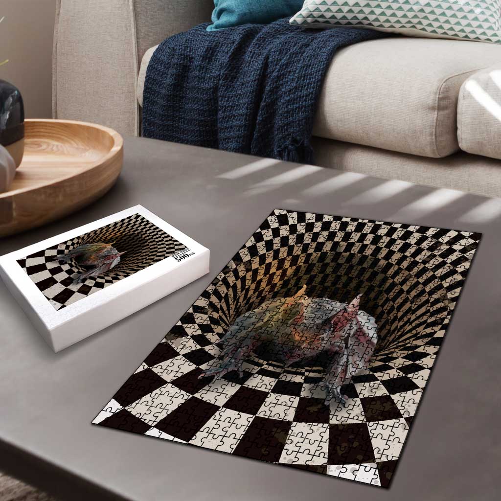 3D Illusion Bat Halloween Puzzle Horror Style - Wonder Print Shop