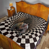 3D Illusion Bat Halloween Quilt Horror Style - Wonder Print Shop