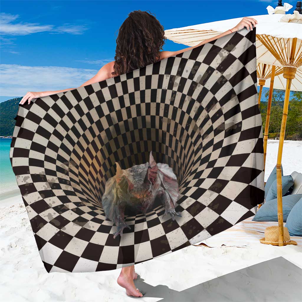 3D Illusion Bat Halloween Sarong Horror Style - Wonder Print Shop