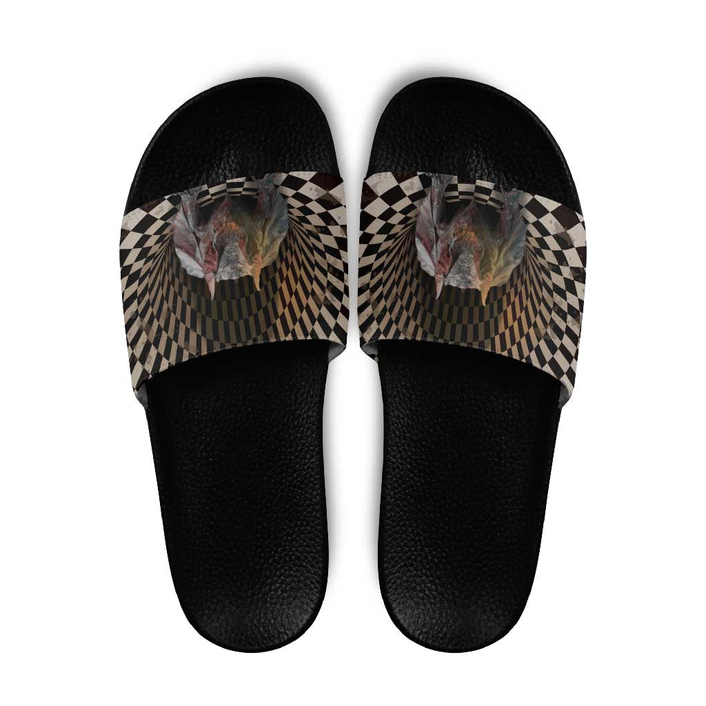 3D Illusion Bat Halloween Slide Sandals Horror Style - Wonder Print Shop
