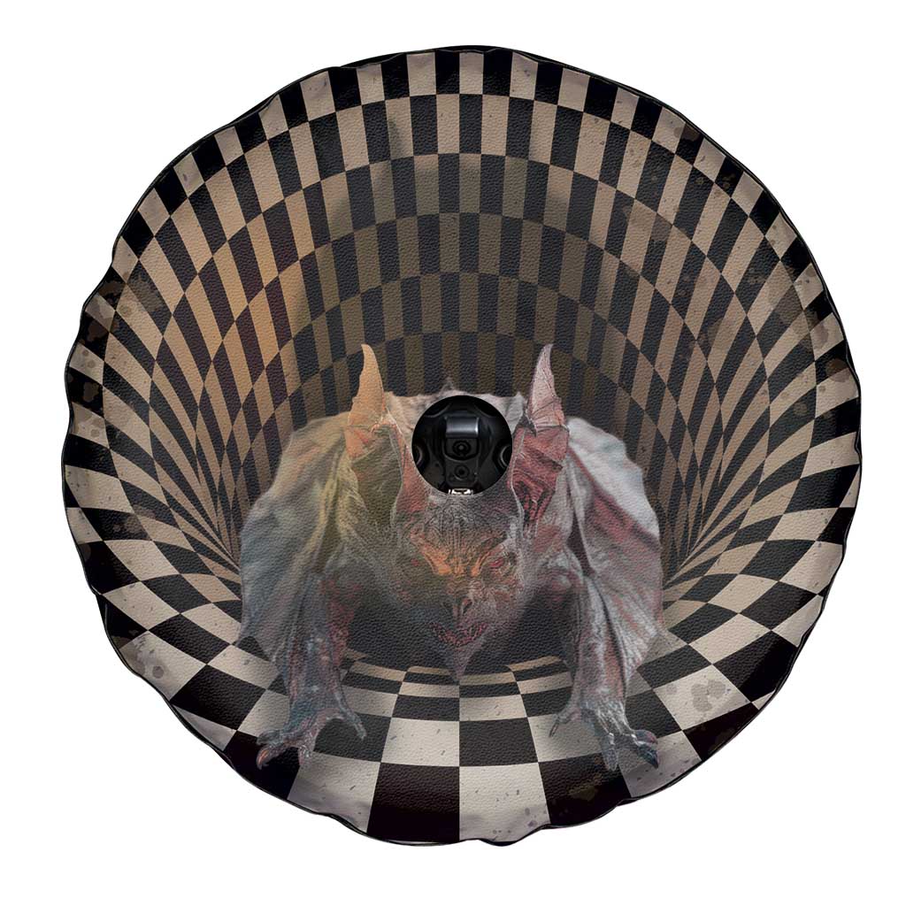 3D Illusion Bat Halloween Spare Tire Cover Horror Style - Wonder Print Shop