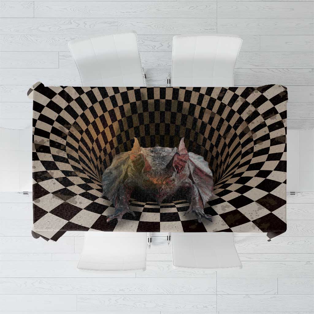 3D Illusion Bat Halloween Tablecloth Horror Style - Wonder Print Shop