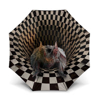 3D Illusion Bat Halloween Umbrella Horror Style - Wonder Print Shop