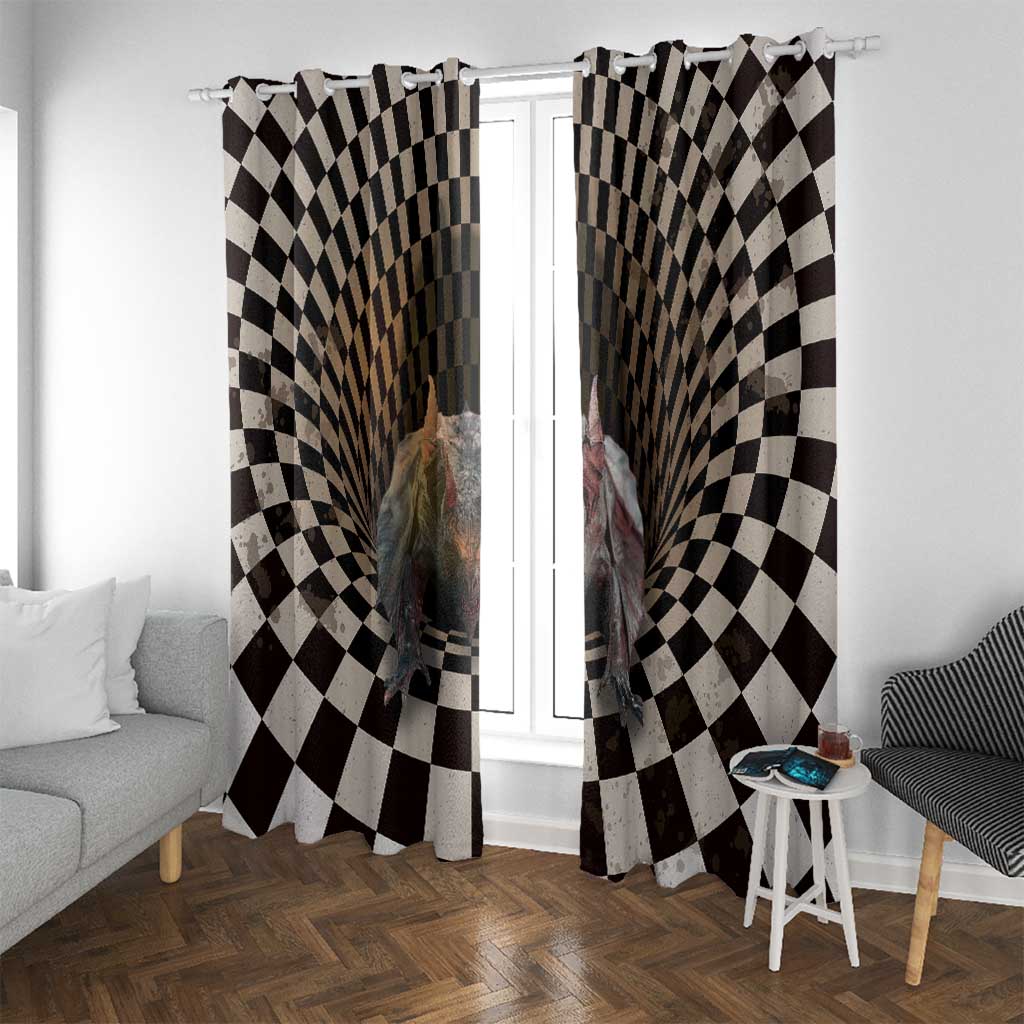 3D Illusion Bat Halloween Window Curtain Horror Style - Wonder Print Shop