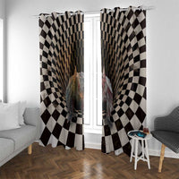 3D Illusion Bat Halloween Window Curtain Horror Style - Wonder Print Shop