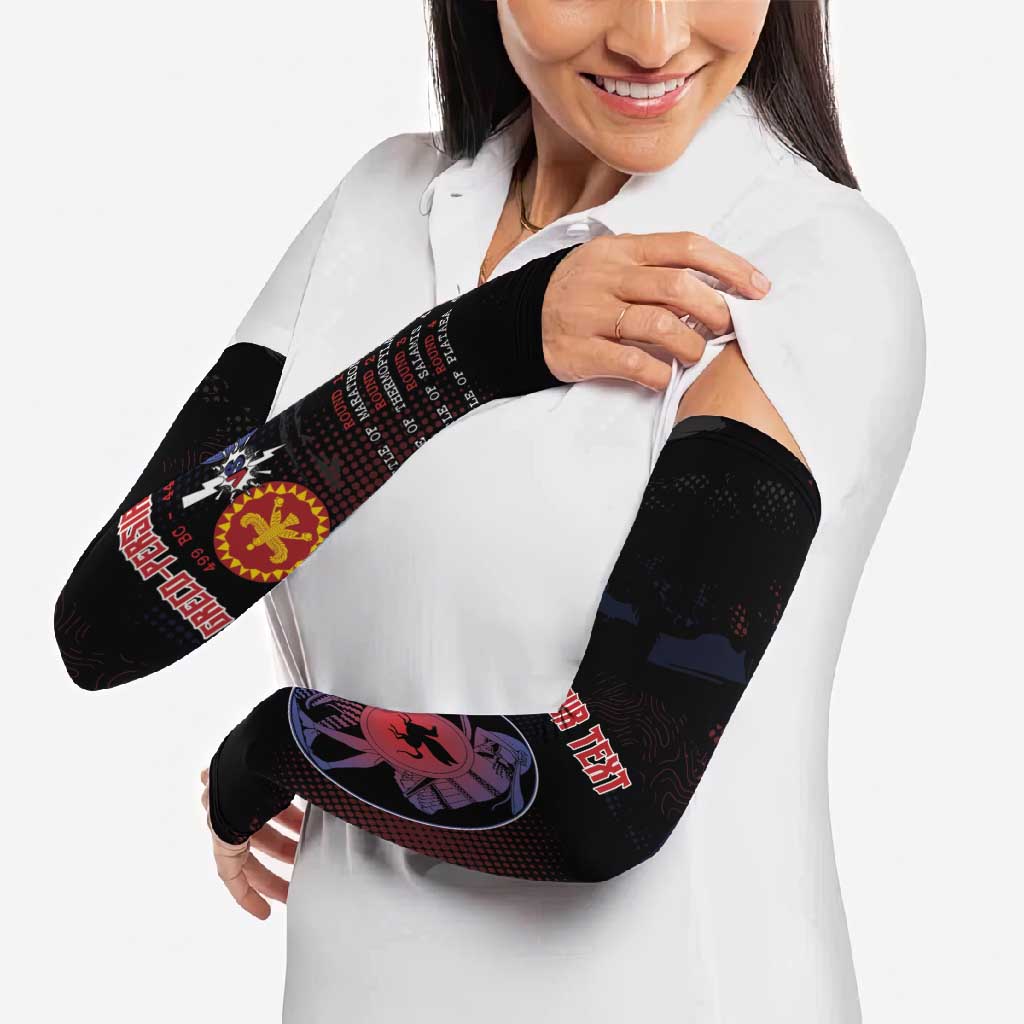 Personalized Delian League Arm Sleeves Greek And Persian Wars - Wonder Print Shop