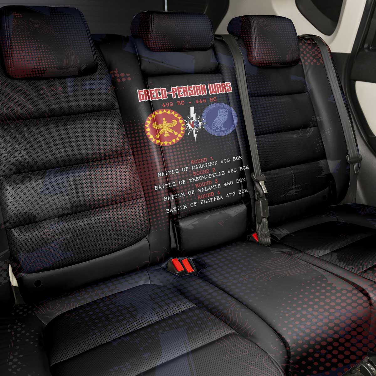 Delian League Back Car Seat Cover Greek And Persian Wars - Wonder Print Shop