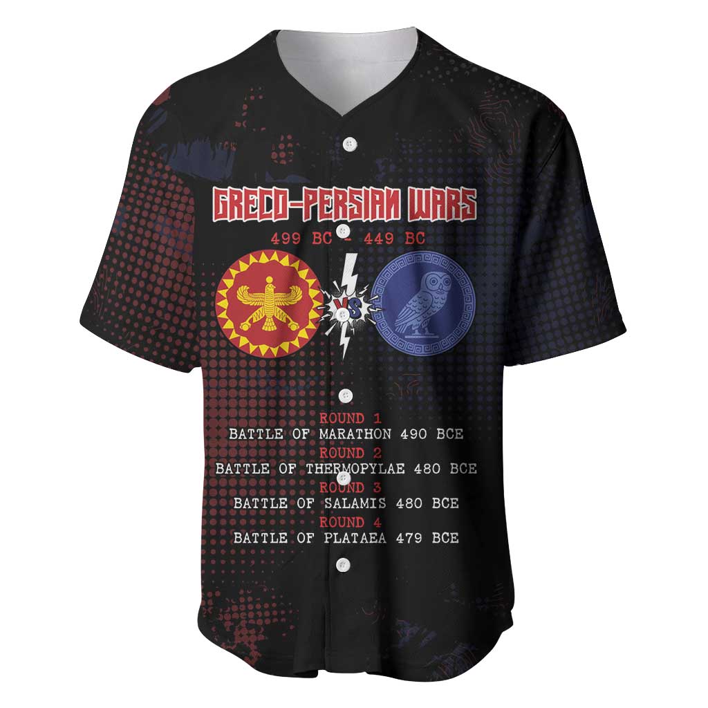 Personalized Delian League Baseball Jersey Greek And Persian Wars - Wonder Print Shop