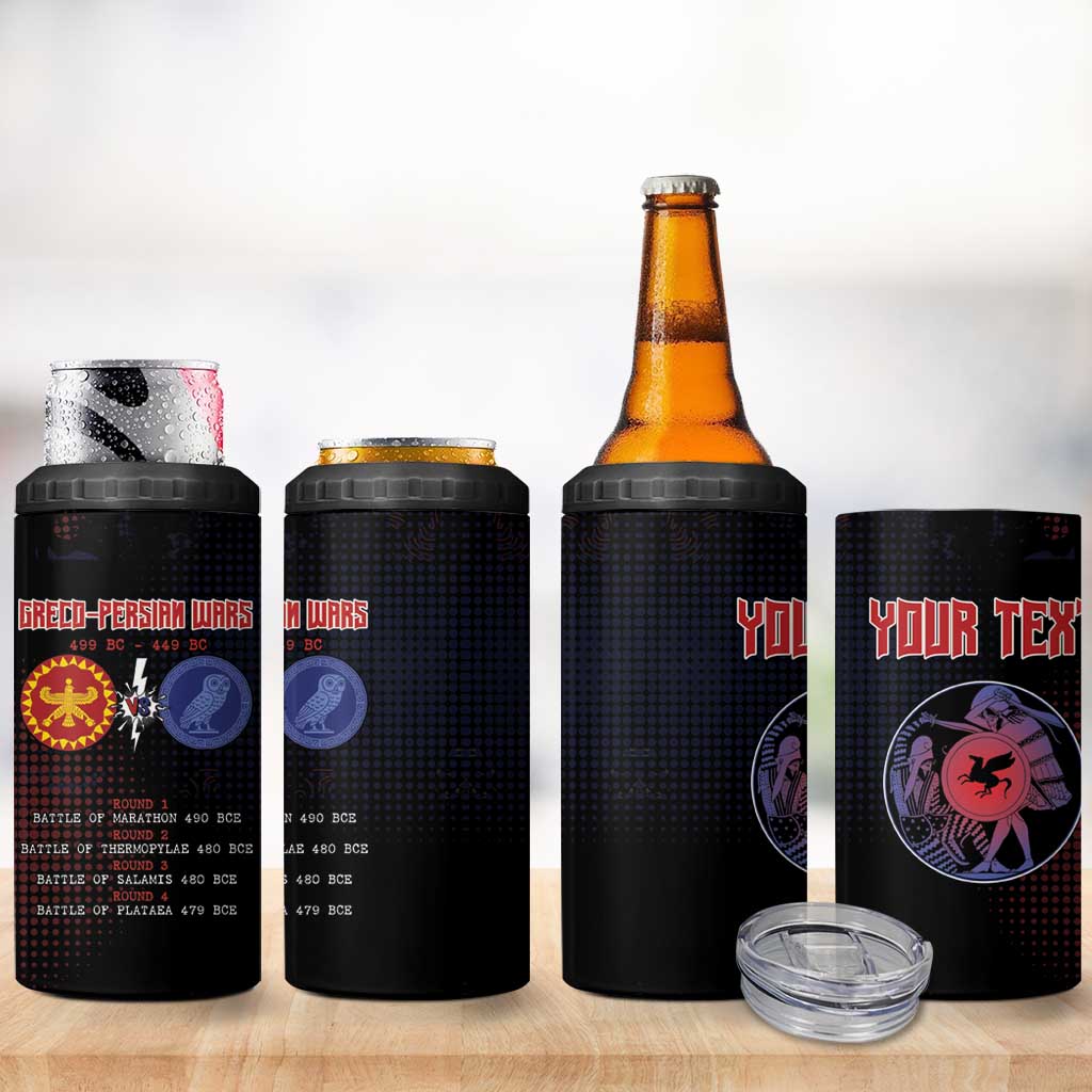Personalized Delian League 4 in 1 Can Cooler Tumbler Greek And Persian Wars - Wonder Print Shop