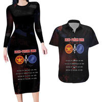 Personalized Delian League Couples Matching Long Sleeve Bodycon Dress and Hawaiian Shirt Greek And Persian Wars - Wonder Print Shop