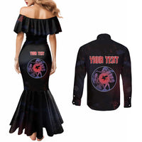 Personalized Delian League Couples Matching Mermaid Dress and Long Sleeve Button Shirt Greek And Persian Wars - Wonder Print Shop