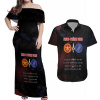 Personalized Delian League Couples Matching Off Shoulder Maxi Dress and Hawaiian Shirt Greek And Persian Wars - Wonder Print Shop