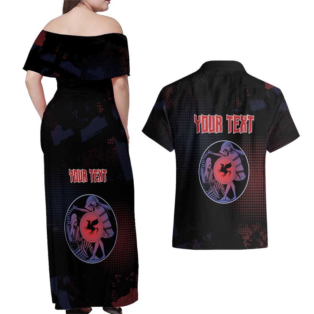 Personalized Delian League Couples Matching Off Shoulder Maxi Dress and Hawaiian Shirt Greek And Persian Wars - Wonder Print Shop