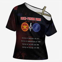 Personalized Delian League Cross Shoulder Shirt Greek And Persian Wars - Wonder Print Shop
