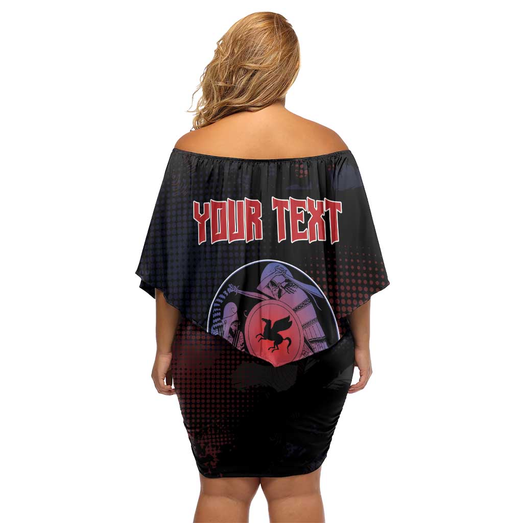 Personalized Delian League Family Matching Off Shoulder Short Dress and Hawaiian Shirt Greek And Persian Wars - Wonder Print Shop