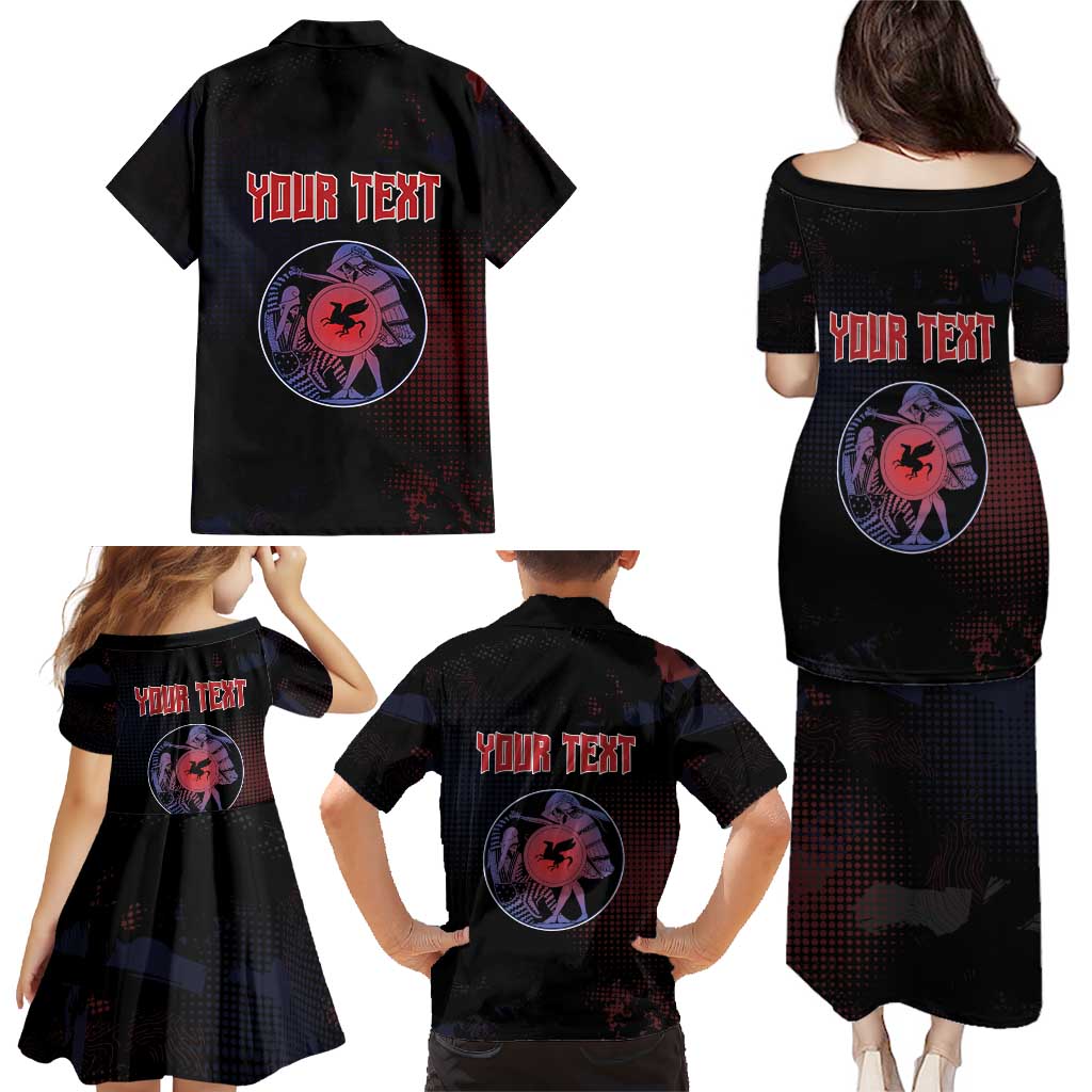 Personalized Delian League Family Matching Puletasi and Hawaiian Shirt Greek And Persian Wars - Wonder Print Shop