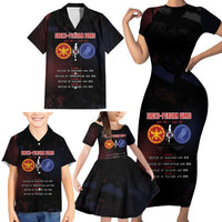 Personalized Delian League Family Matching Short Sleeve Bodycon Dress and Hawaiian Shirt Greek And Persian Wars - Wonder Print Shop