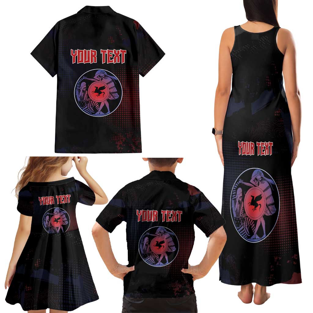 Personalized Delian League Family Matching Tank Maxi Dress and Hawaiian Shirt Greek And Persian Wars - Wonder Print Shop