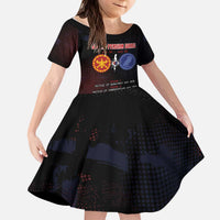 Personalized Delian League Kid Short Sleeve Dress Greek And Persian Wars - Wonder Print Shop