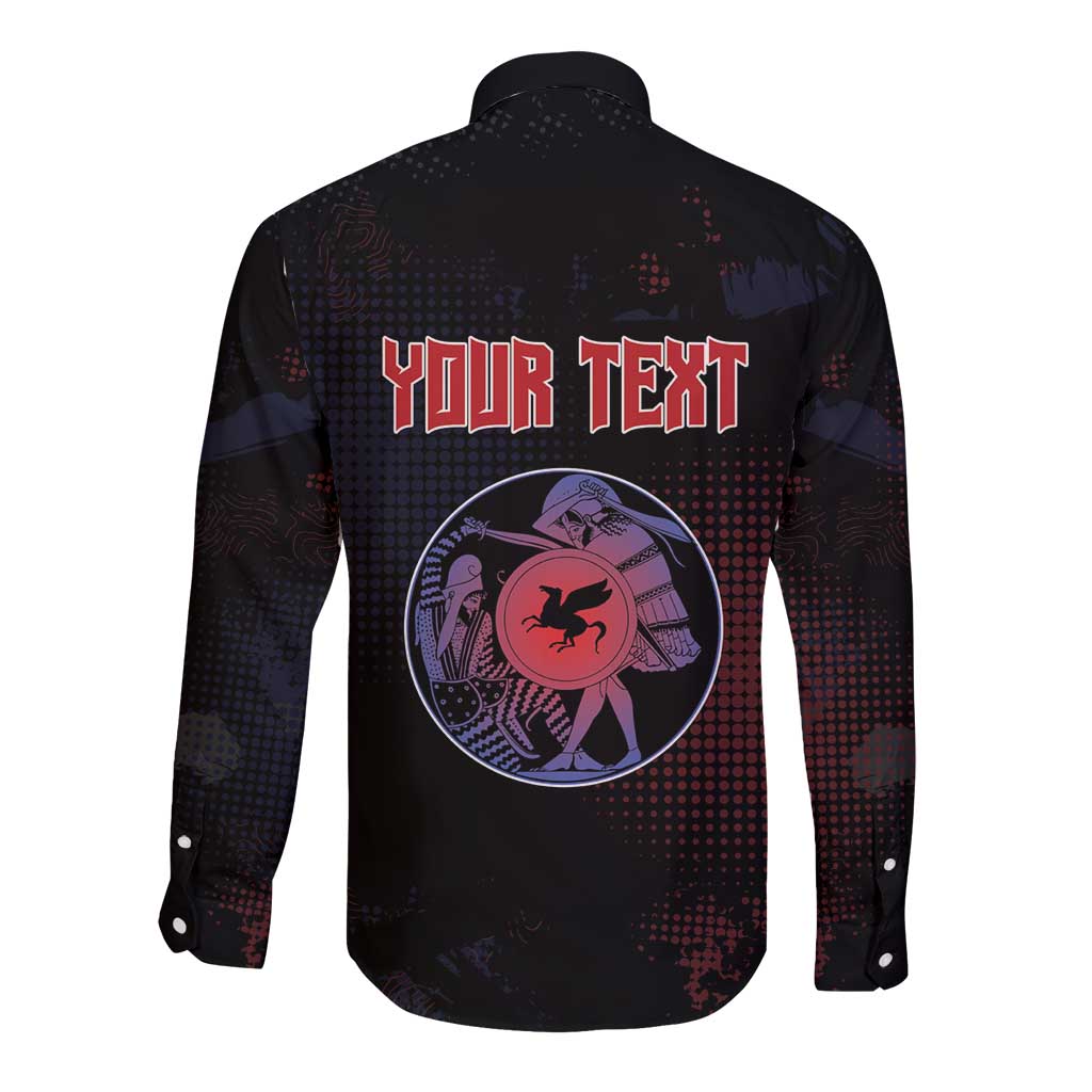 Personalized Delian League Long Sleeve Button Shirt Greek And Persian Wars - Wonder Print Shop