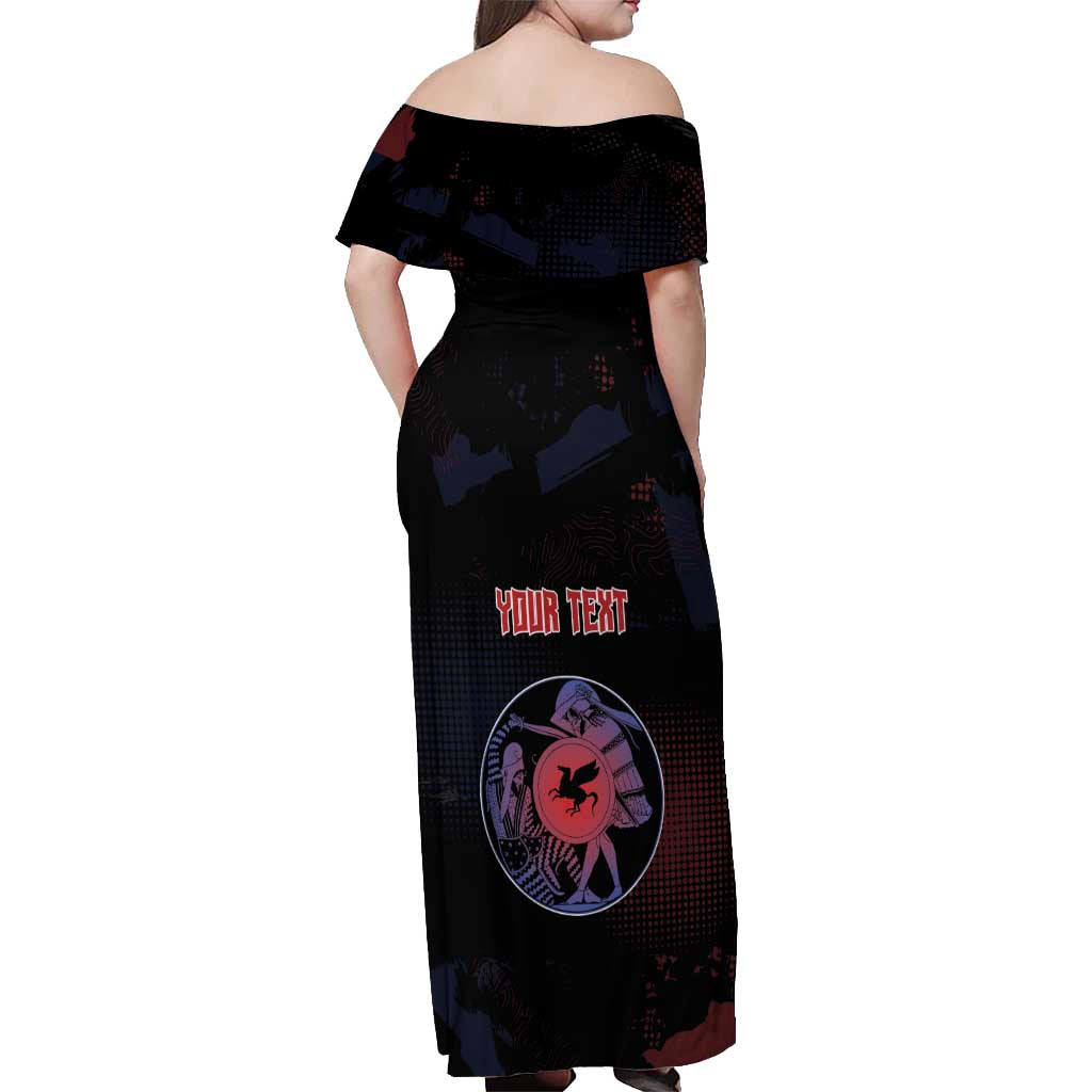 Personalized Delian League Off Shoulder Maxi Dress Greek And Persian Wars - Wonder Print Shop