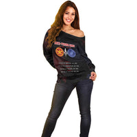 Personalized Delian League Off Shoulder Sweater Greek And Persian Wars - Wonder Print Shop